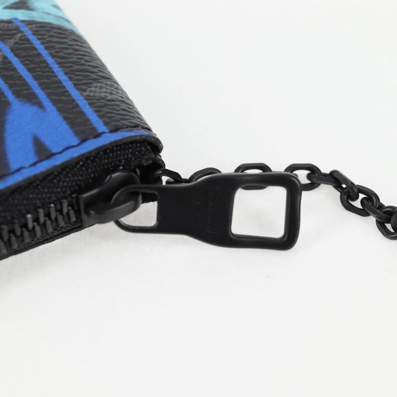 LOUIS VUITTON Eclipse Multicolor Pochette Cles Coin Purse M81795 Auth BD1968AM