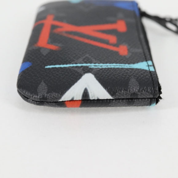 LOUIS VUITTON Eclipse Multicolor Pochette Cles Coin Purse M81795 Auth BD1968AM