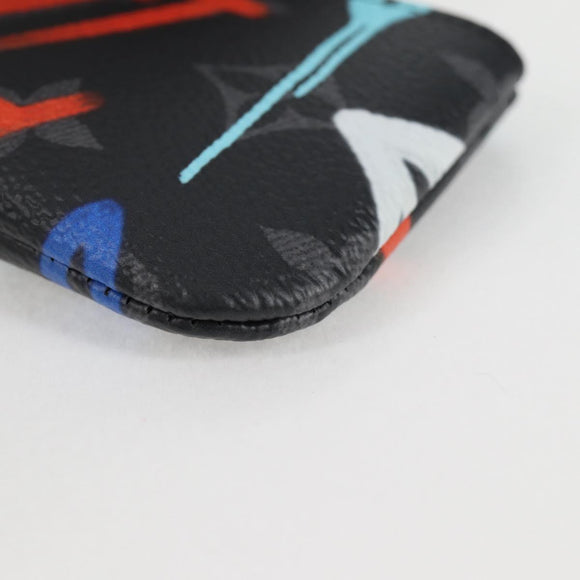 LOUIS VUITTON Eclipse Multicolor Pochette Cles Coin Purse M81795 Auth BD1968AM