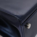 Salvatore Ferragamo Hand Bag Enamel 2way Blue Auth BD197-17