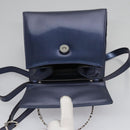 Salvatore Ferragamo Hand Bag Enamel 2way Blue Auth BD197-21