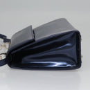 Salvatore Ferragamo Hand Bag Enamel 2way Blue Auth BD197-4