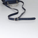 Salvatore Ferragamo Hand Bag Enamel 2way Blue Auth BD197-8
