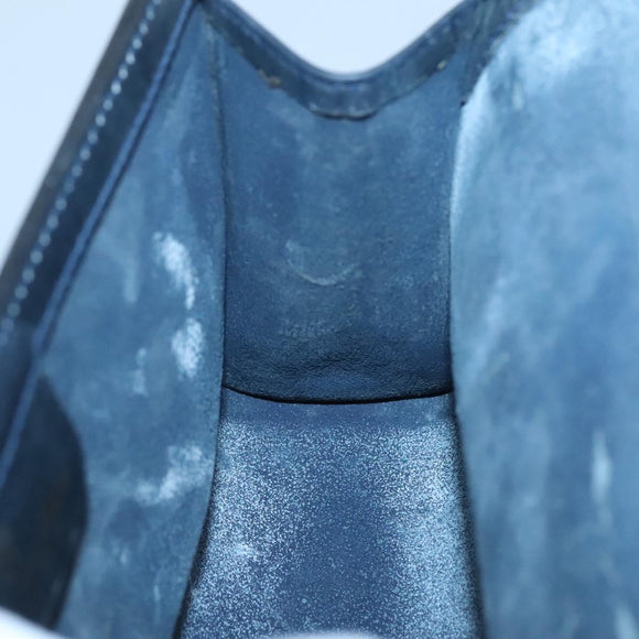 GUCCI GG Supreme Sherry Line Clutch Bag PVC Navy Gold 41 014 3087 25 Auth BD1980