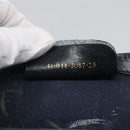 GUCCI GG Supreme Sherry Line Clutch Bag PVC Navy Gold 41 014 3087 25 Auth BD1980-12