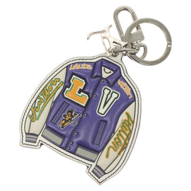 LOUIS VUITTON Porte Cles Varsity Jacket Key Ring Purple MP3385 LV Auth BD1990 - 0