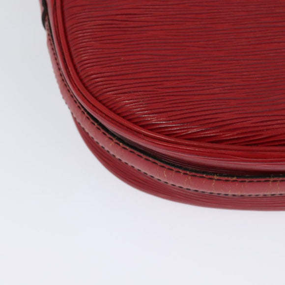 LOUIS VUITTON Epi Jeune Fille MM Shoulder Bag Red M52157 LV Auth BD1993