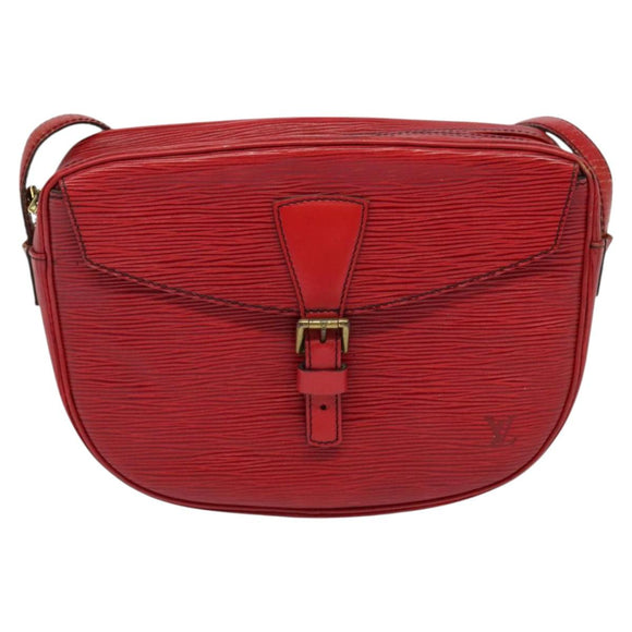 LOUIS VUITTON Epi Jeune Fille MM Shoulder Bag Red M52157 LV Auth BD1993