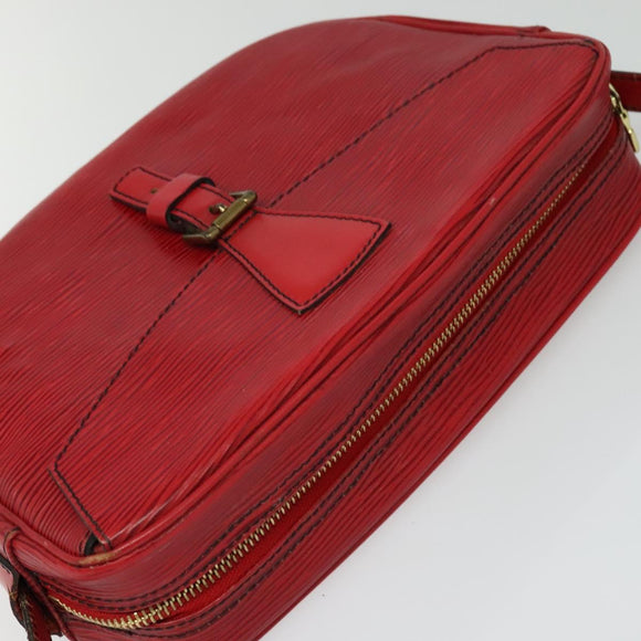 LOUIS VUITTON Epi Jeune Fille MM Shoulder Bag Red M52157 LV Auth BD1993