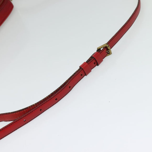LOUIS VUITTON Epi Jeune Fille MM Shoulder Bag Red M52157 LV Auth BD1993