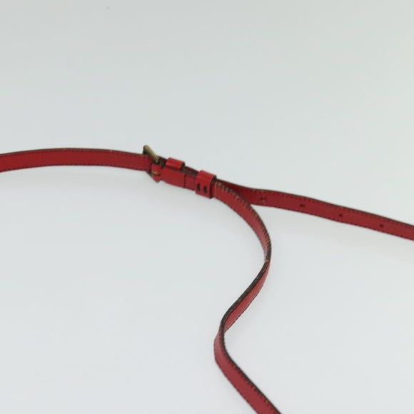 LOUIS VUITTON Epi Jeune Fille MM Shoulder Bag Red M52157 LV Auth BD1993