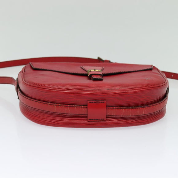 LOUIS VUITTON Epi Jeune Fille MM Shoulder Bag Red M52157 LV Auth BD1993