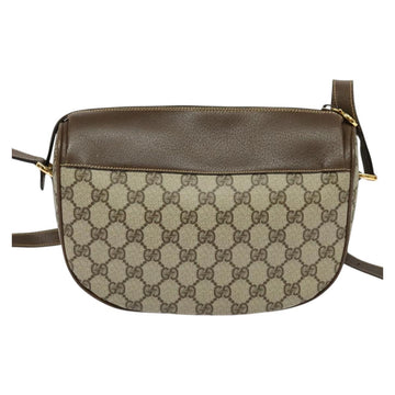 GUCCI GG Supreme Web Sherry Line Bag PVC Beige Gold 001 58 0918 Auth BD1998 - 0