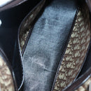 Christian Dior Trotter Canvas Hand Bag Brown Gold Auth BD2000-16