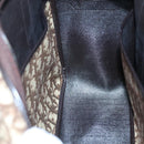 Christian Dior Trotter Canvas Hand Bag Brown Gold Auth BD2000-18