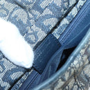 Christian Dior Trotter Canvas Shoulder Bag Navy Silver Auth BD2001-12