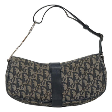 Christian Dior Trotter Canvas Shoulder Bag Navy Silver Auth BD2001 - 0