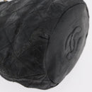 CHANEL Matelasse Chain Shoulder Bag Lamb Skin Black Gold CC Auth BD2003-9