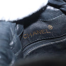 CHANEL Matelasse Chain Shoulder Bag Lamb Skin Black Gold CC Auth BD2003-11