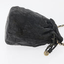 CHANEL Matelasse Chain Shoulder Bag Lamb Skin Black Gold CC Auth BD2003-3