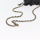 CHANEL Matelasse Chain Shoulder Bag Lamb Skin Black Gold CC Auth BD2003-7