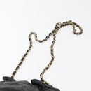 CHANEL Matelasse Chain Shoulder Bag Lamb Skin Black Gold CC Auth BD2003-8