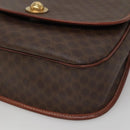 CELINE Macadam Canvas Shoulder Bag PVC Leather Brown Gold Auth BD2004-14