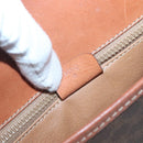 CELINE Macadam Canvas Shoulder Bag PVC Leather Brown Gold Auth BD2004-12