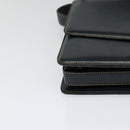 GUCCI Shoulder Bag Leather Navy Gold Auth BD2006-15