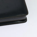 GUCCI Shoulder Bag Leather Navy Gold Auth BD2006-18