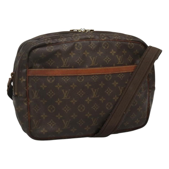 LOUIS VUITTON Monogram Reporter GM Shoulder Bag M45252 LV Auth BD201