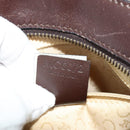 CELINE C Macadam Canvas Hand Bag Beige Gold Auth BD2013-12