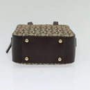 CELINE C Macadam Canvas Hand Bag Beige Gold Auth BD2013-5