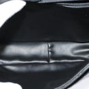 BALLY Quilted Chain Shoulder Bag Leather Black Gold Auth BD2017-11