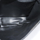 BALLY Quilted Chain Shoulder Bag Leather Black Gold Auth BD2017-19