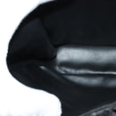 BALLY Quilted Chain Shoulder Bag Leather Black Gold Auth BD2017-20