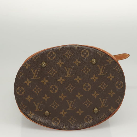 LOUIS VUITTON Monogram Bucket GM Shoulder Bag M42236 LV Auth BD2021