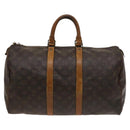 LOUIS VUITTON Monogram Keepall 45 Boston Bag M41428 LV Auth BD2023-13