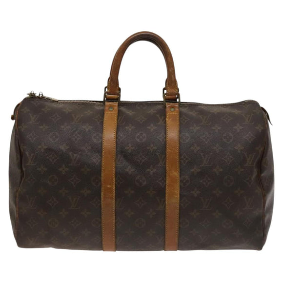 LOUIS VUITTON Monogram Keepall 45 Boston Bag M41428 LV Auth BD2023