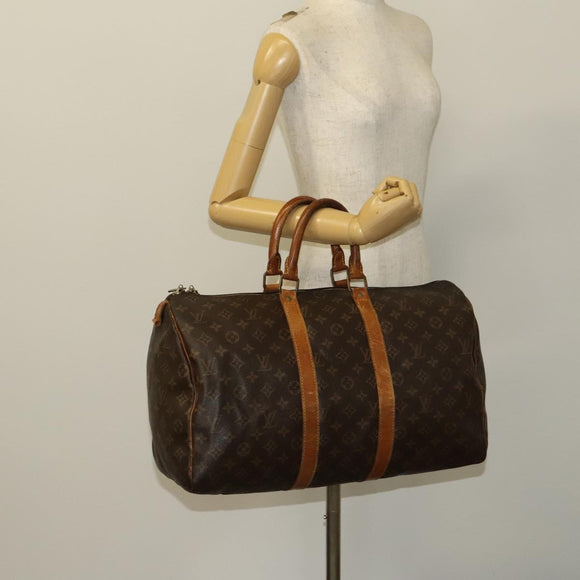 LOUIS VUITTON Monogram Keepall 45 Boston Bag M41428 LV Auth BD2023
