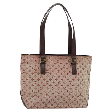 LOUIS VUITTON Monogram Mini Cabas Piano Tote Bag SPO Rouge LV Auth BD2029
