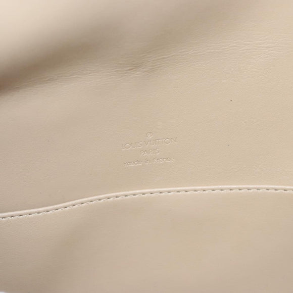 LOUIS VUITTON Monogram Vernis Thompson Street Bag Beige M91301 LV Auth BD2033