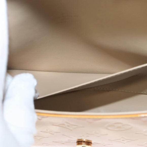 LOUIS VUITTON Monogram Vernis Thompson Street Bag Beige M91301 LV Auth BD2033
