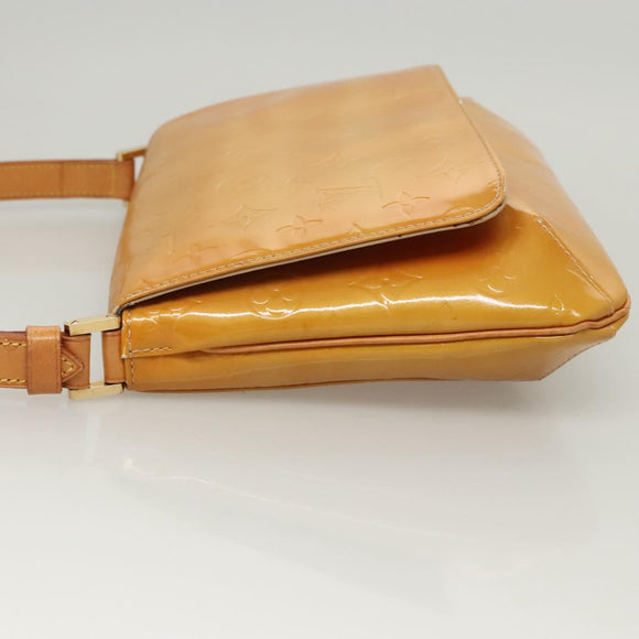 LOUIS VUITTON Monogram Vernis Thompson Street Bag Beige M91301 LV Auth BD2033