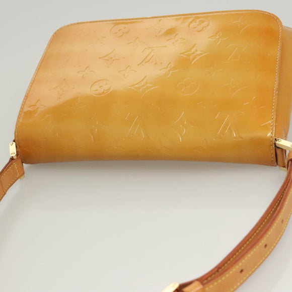 LOUIS VUITTON Monogram Vernis Thompson Street Bag Beige M91301 LV Auth BD2033