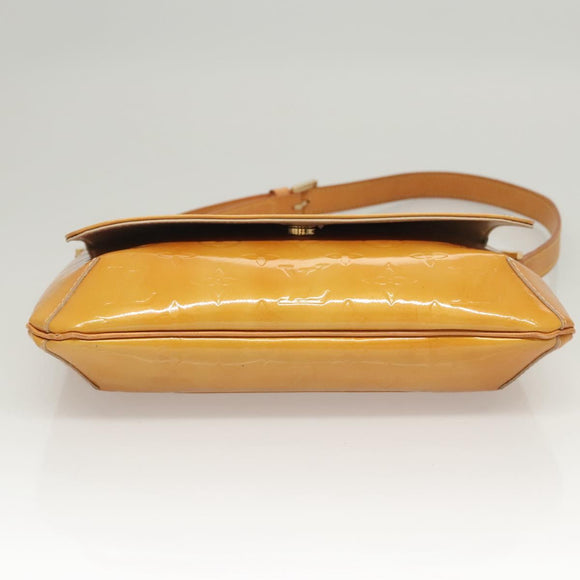 LOUIS VUITTON Monogram Vernis Thompson Street Bag Beige M91301 LV Auth BD2033