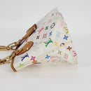LOUIS VUITTON Monogram Multicolor Annie MM Tote Bag White M40307 LV Auth BD2040-3