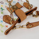 LOUIS VUITTON Monogram Multicolor Annie MM Tote Bag White M40307 LV Auth BD2040-7