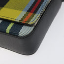 BURBERRY Nova Check Shoulder Bag Canvas Yellow Gold Auth BD2041-10