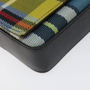 BURBERRY Nova Check Shoulder Bag Canvas Yellow Gold Auth BD2041-11